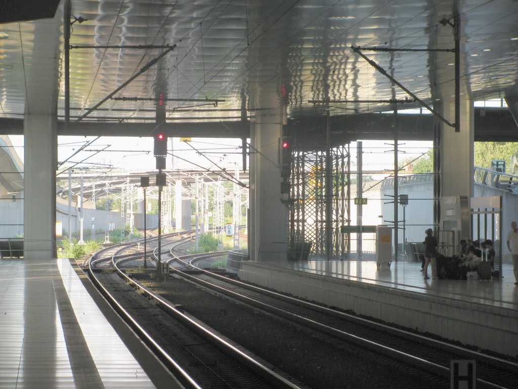 Frankfurt Flughafen Fernbahnhof; Blick nach Süden by Schwabendude