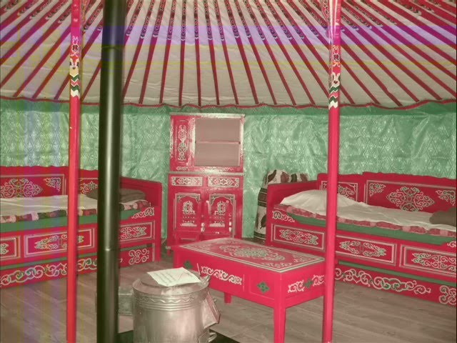 Tibetan Yurt Interior by LaPhotoBonne