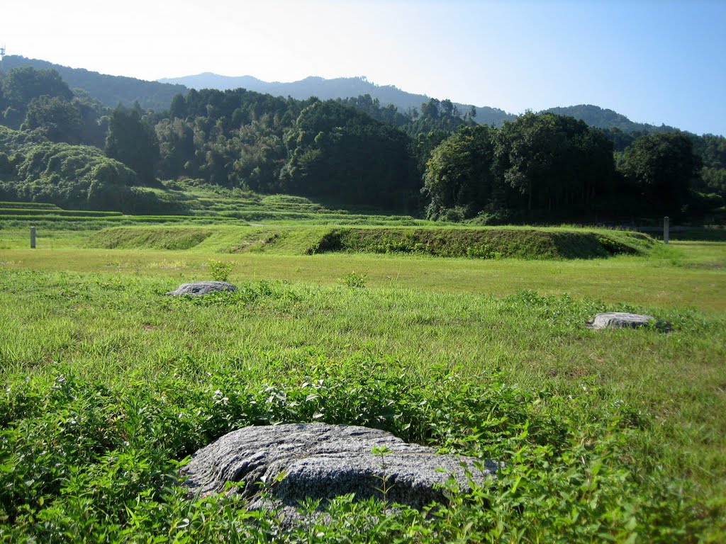 山田寺跡 北面回廊礎石 Yamada-dera Temple trace （North corridor cornerstone） by Tombo Hisa