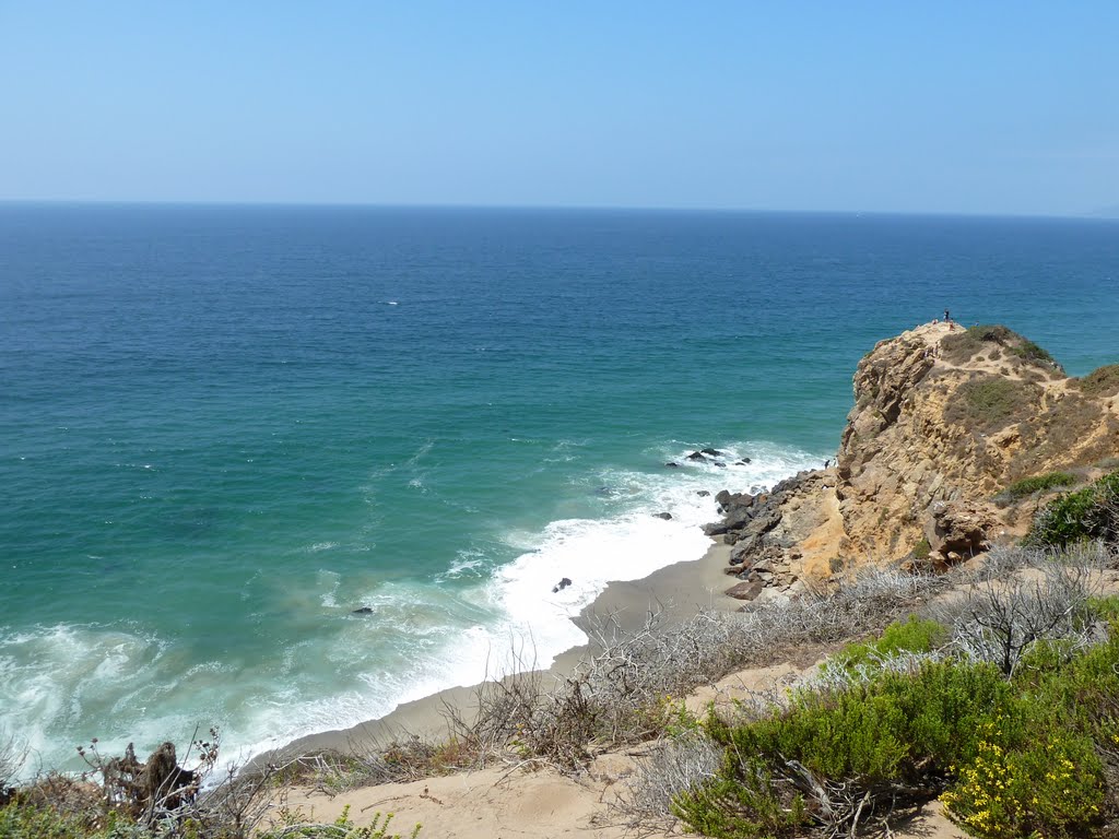 Foam and Rocks at Point Dume Nature Preserve by Alan Fogelquist