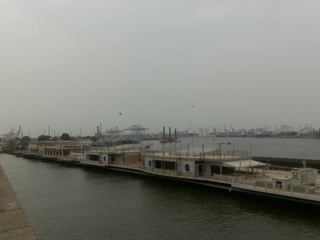 Port Grand Food Street on old Naiti Jaiti Bridge - Karachi Port by Abdul Razzak Lakhani