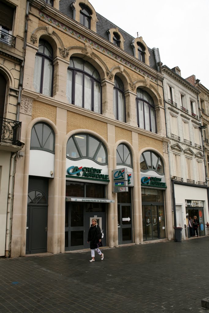 Crédit Agricole, Place de l'Hôtel de Ville, Saint-Quentin, Aisne, Picardie, France by Hans Sterkendries