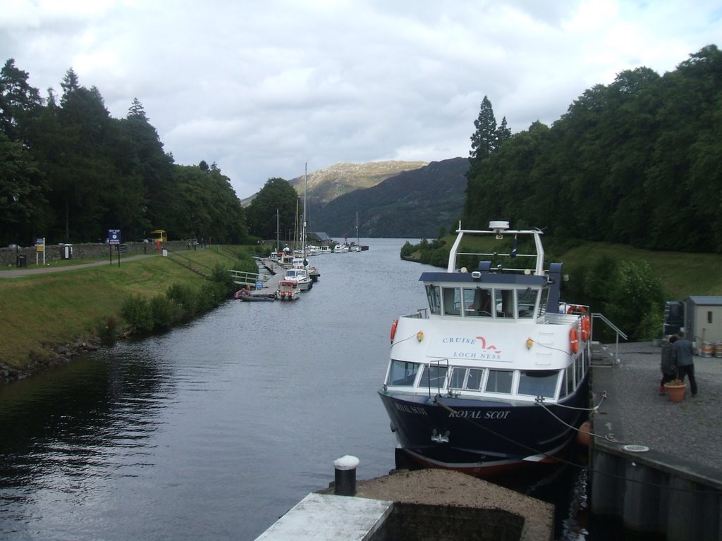 Grand Caledonian Canal at Fort Augustus by David Marsh