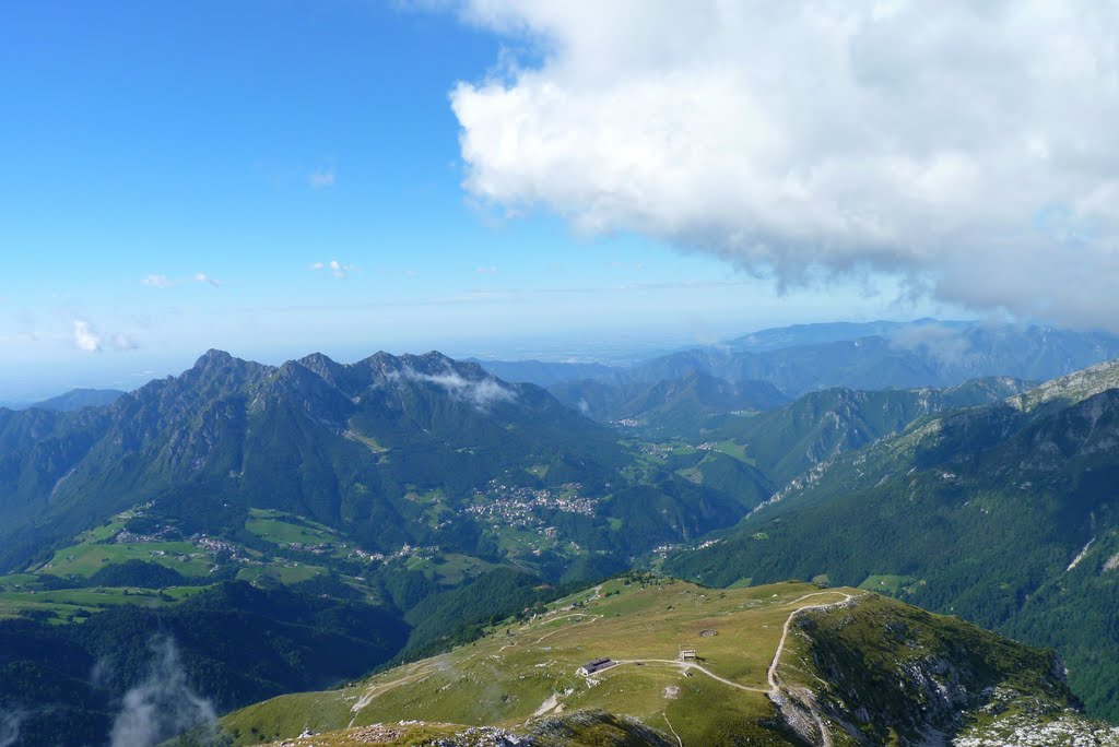 Alben, valle serina alta e sfondo pianura lombarda - dall'Arera by gigisl