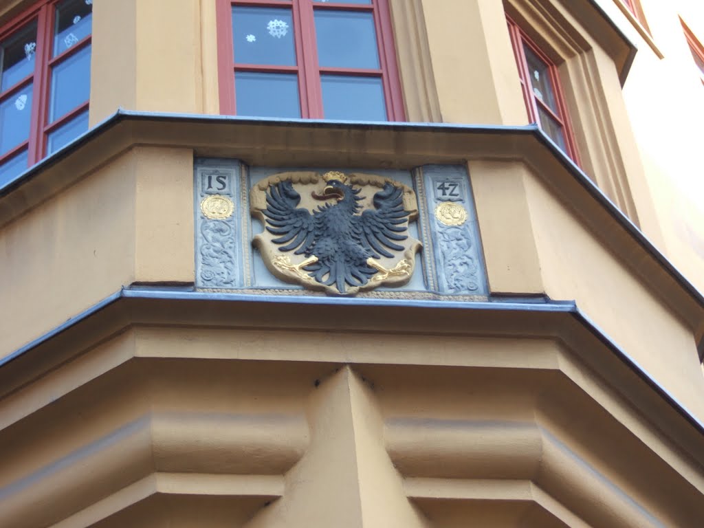 Reichsadler der Freien Reichsstadt Nördlingen am Hallgebäude by Tobi Merk