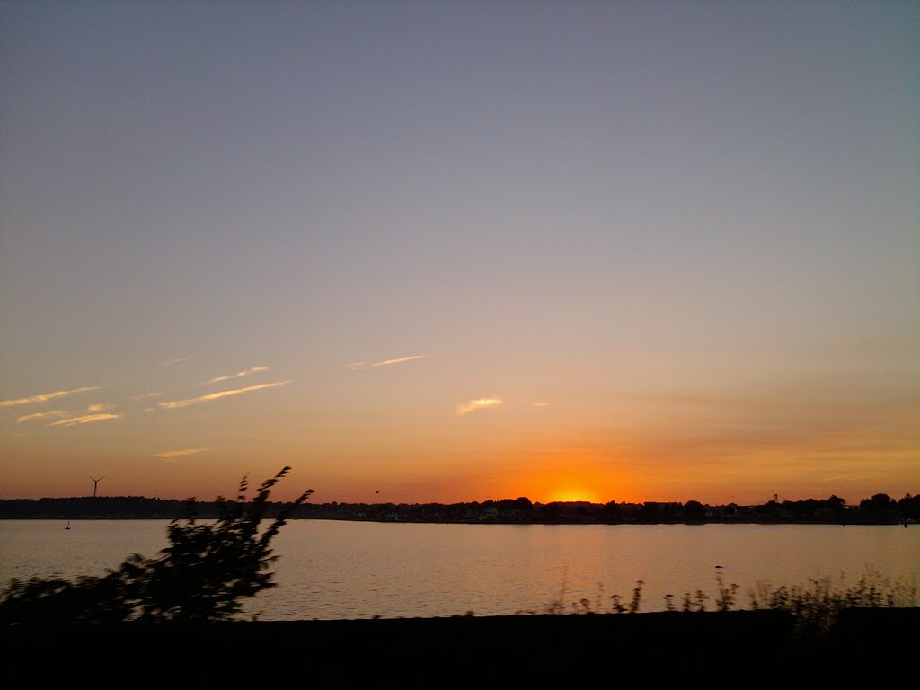 Sunset over the Sakonnet by Christopher Hastings