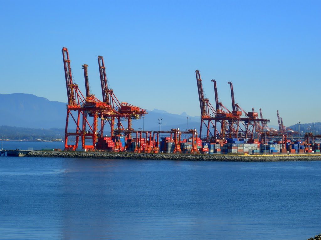 Container Pier, Vancouver, BC by Larry LaRose