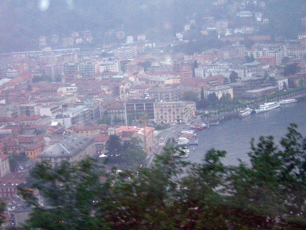 VISTA DESDE BRUNATE LAGO DE COMO ITALIA by casanovaperello