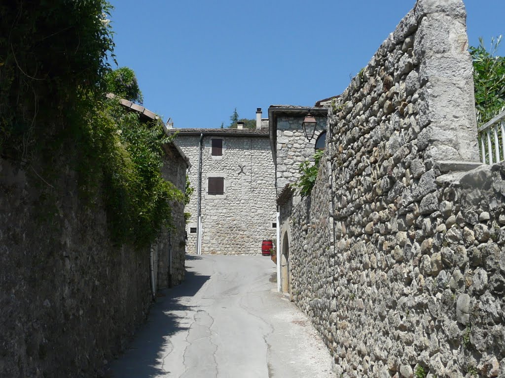 Chez l'église de Labeaume, département Ardèche, France by David Jimmink