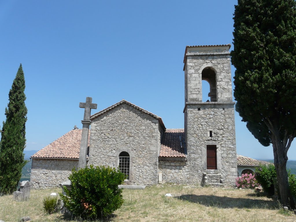 L'église de Sampzon, département Ardèche, France by David Jimmink