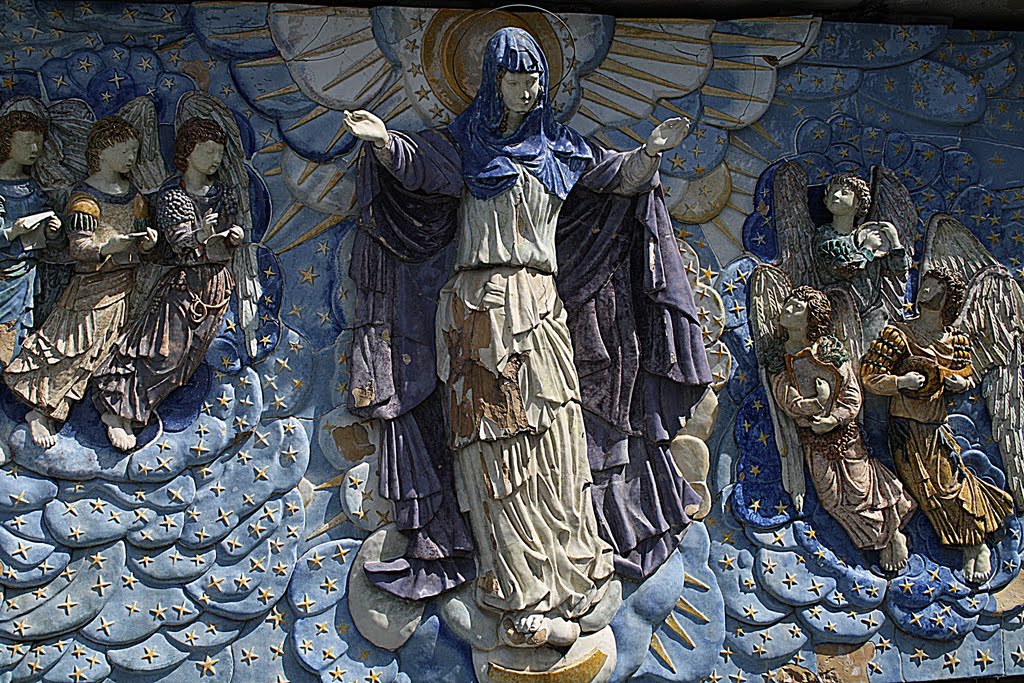 Painel cerâmico, escadaria do Sameiro, Espinho - Braga by João Paulo Coutinho