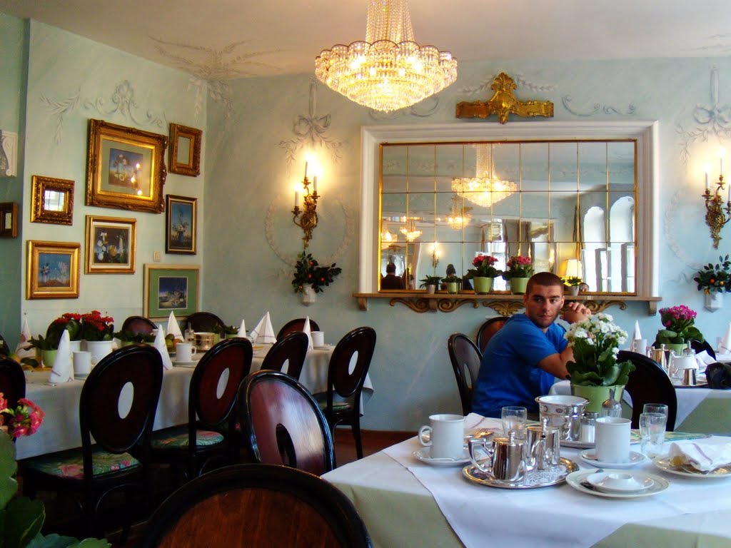 Wurzburger Hof, breakfast room, August 2010 by anagh