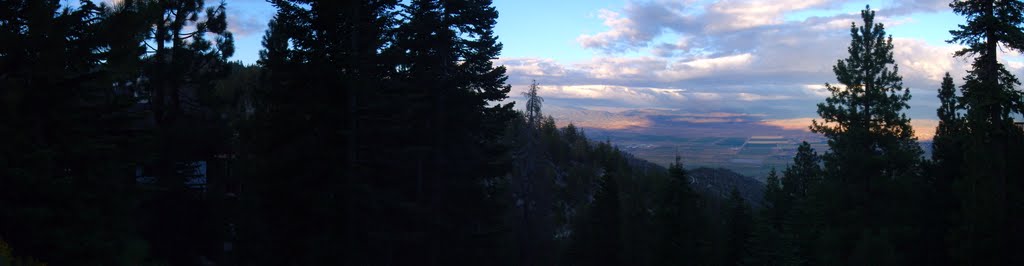 Tahoe Ridge looking down into Carson Valley by cmgeber