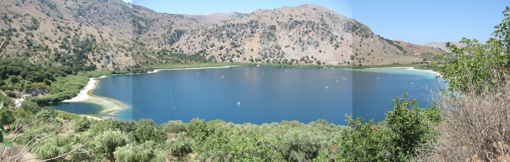 Lake Kourna, Panoramic by petrospetros