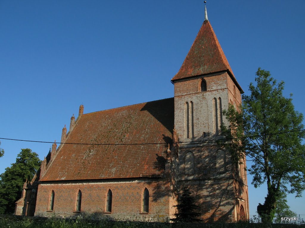 Gothic church in Przezmark by srzyski