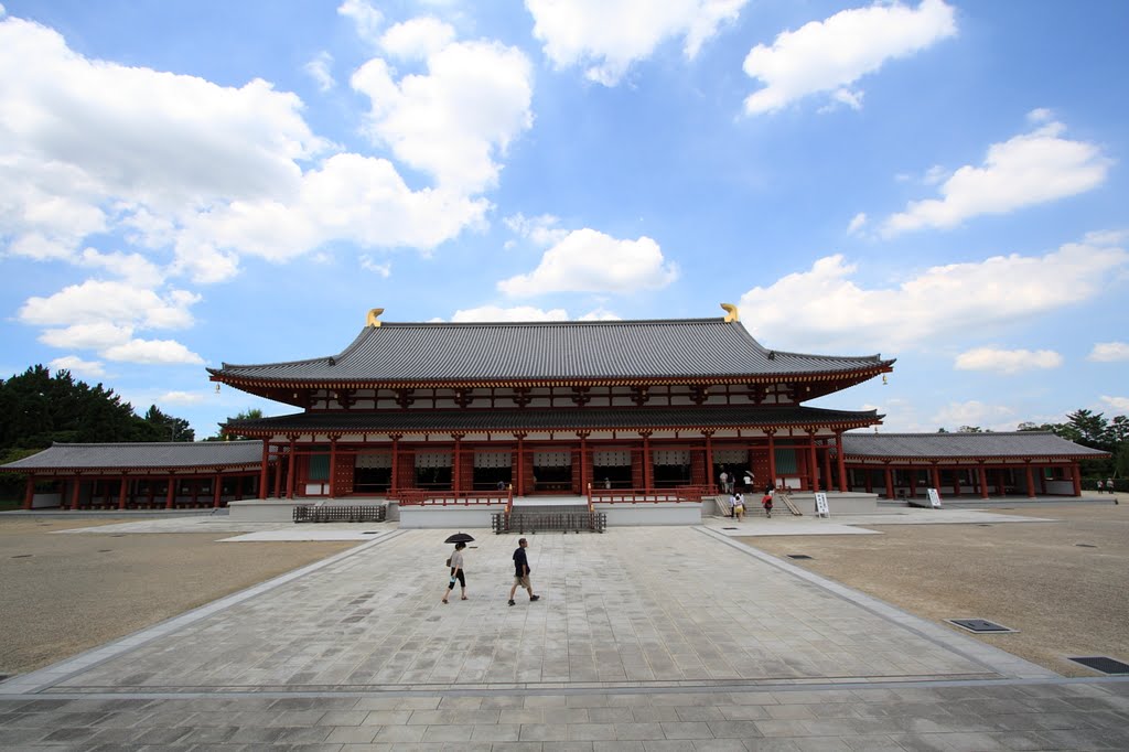 Yakushiji Temple Daikodo（薬師寺大講堂） by Shuji Ish