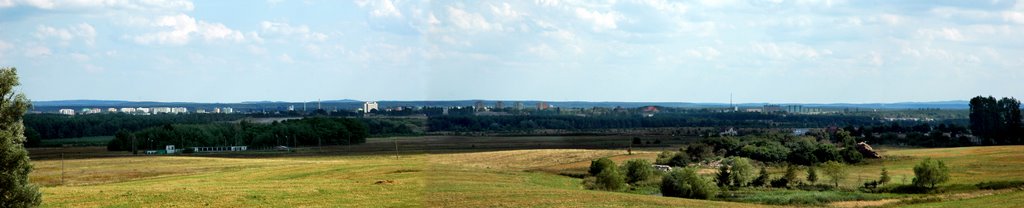 Panorama Piły - widok od strony zachodniej z okolic Gładyszewa by Xavier.pl