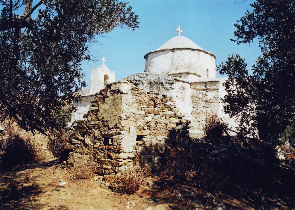 Naxos : Church Of Damiotissa by Peter Connolly