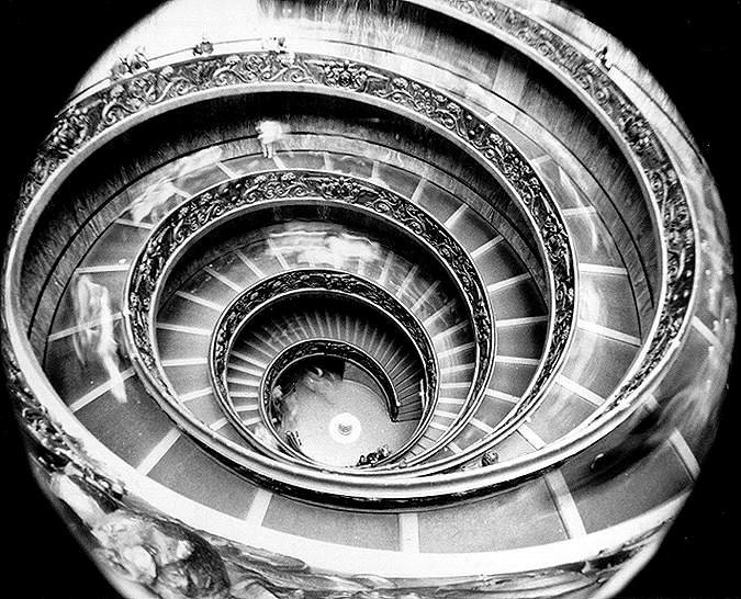 Vatican stairwell by christopher vincent