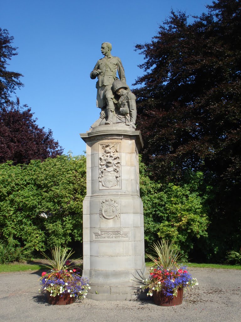 Fifer At South African War Memorial (1899 - 1907) Alloa by Geo Stewart