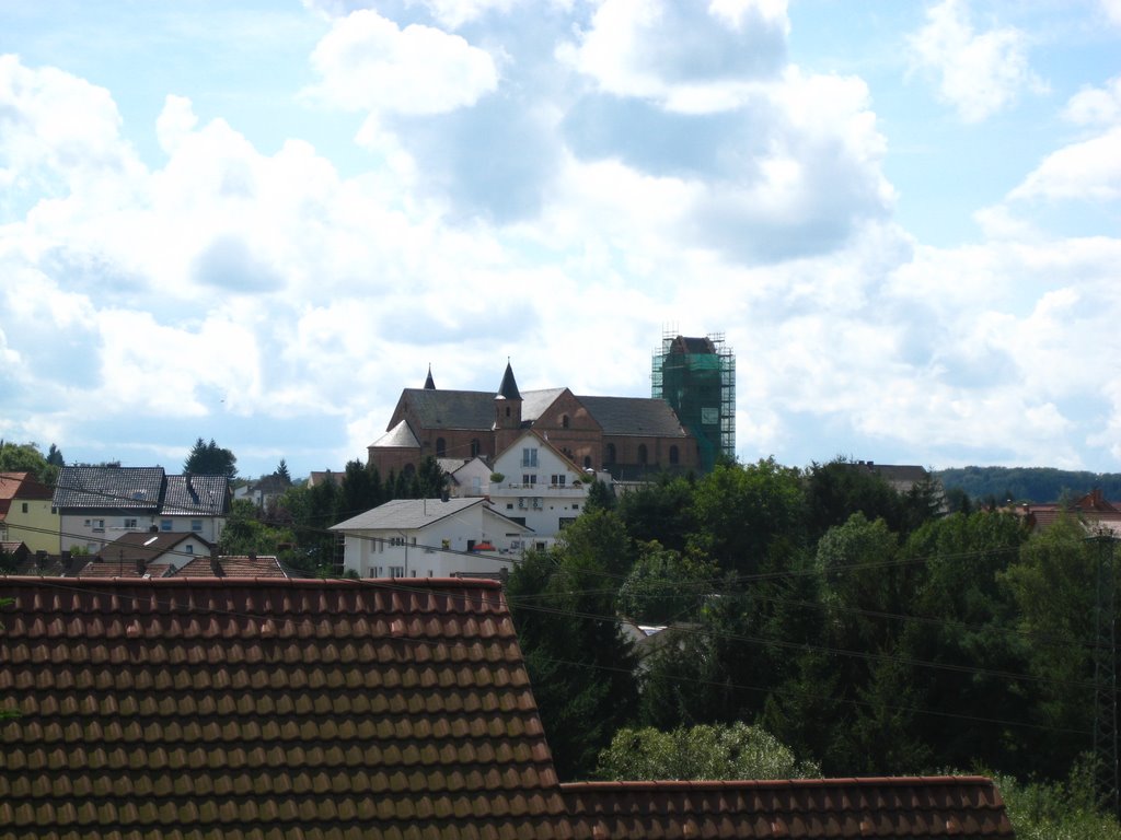 Church in Bliesen, currently under reconstruction by Jan Graeser