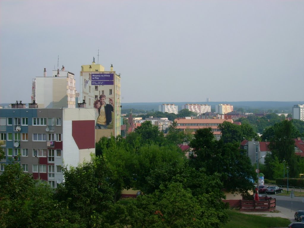 Lubin, widok na osiedle CENTRUM by PowerTomek