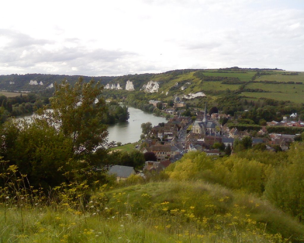 Vue sur les Andelys - Normandie by yang&fen