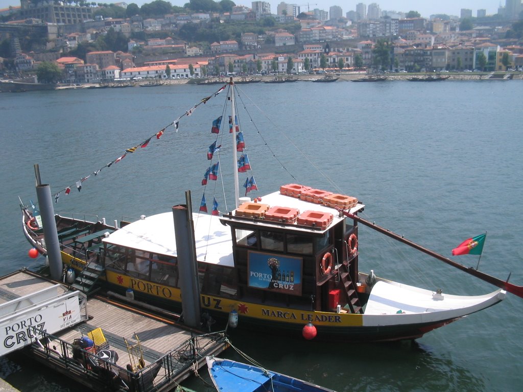 Porto, typical porto wine boat by marimba