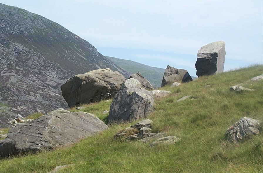 Cwm Idwal perched boulders by David Hazeldine