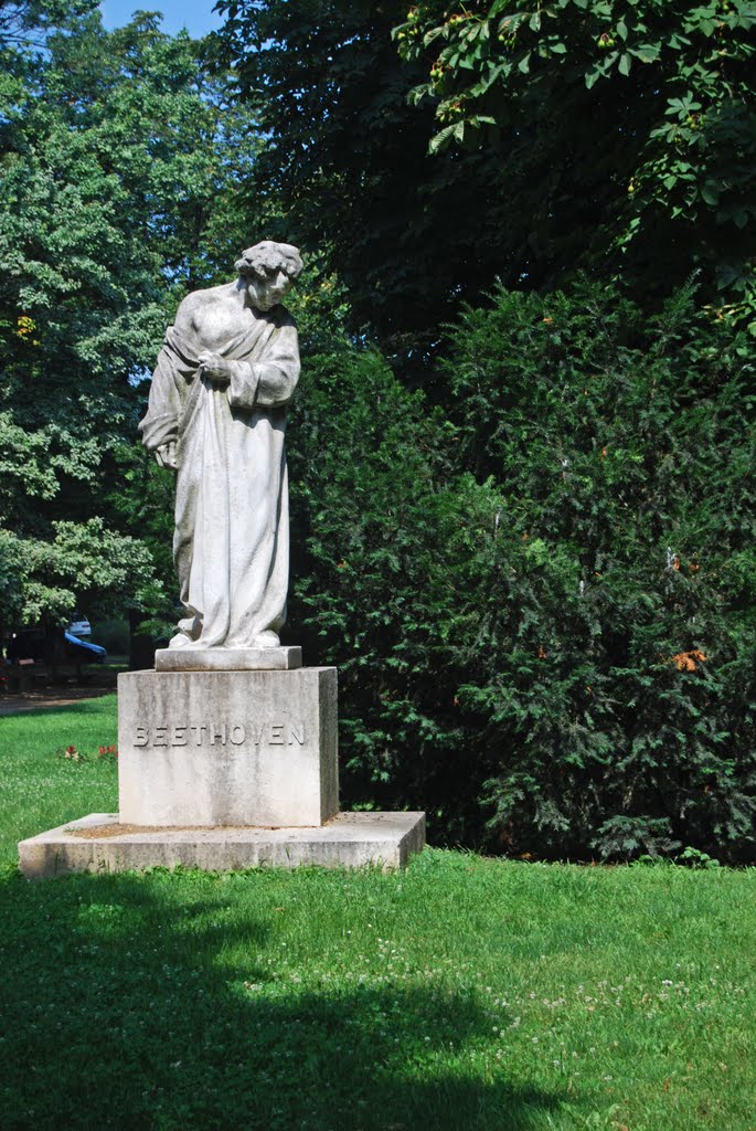 Beethovenstatue in Városmajor by Gargolla