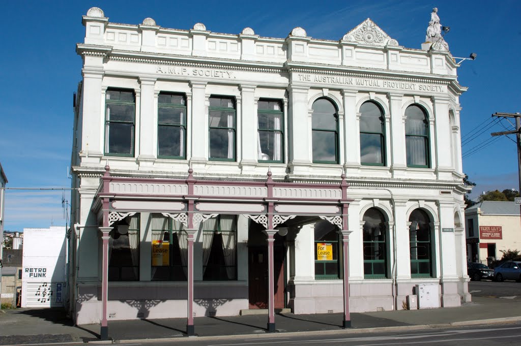 The Australian Mutual Provident Society Building in Old Oamaru by Seezunge