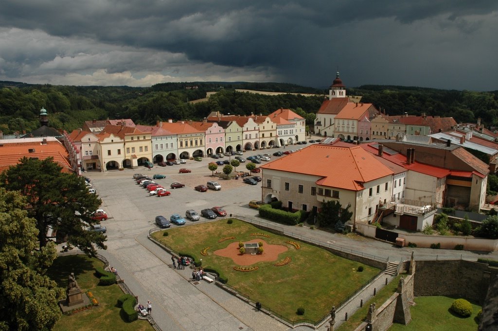 Nove Mesto nad Metuji, the Square by Vladimír Toncar