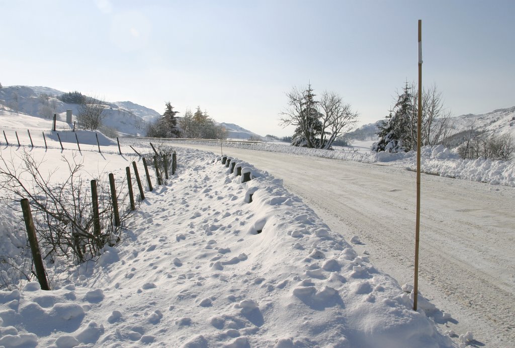 Winter near Oslandsvatnet by lefsa