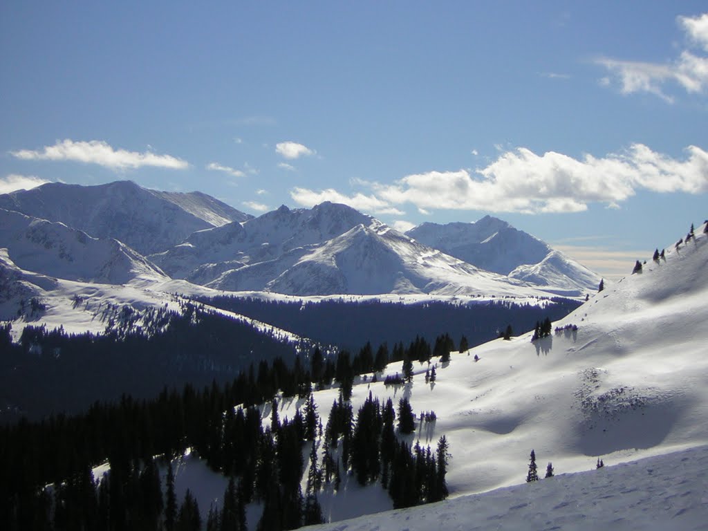 Tenmile Range from Copper Mountain Ski Area by Tom Wolfe