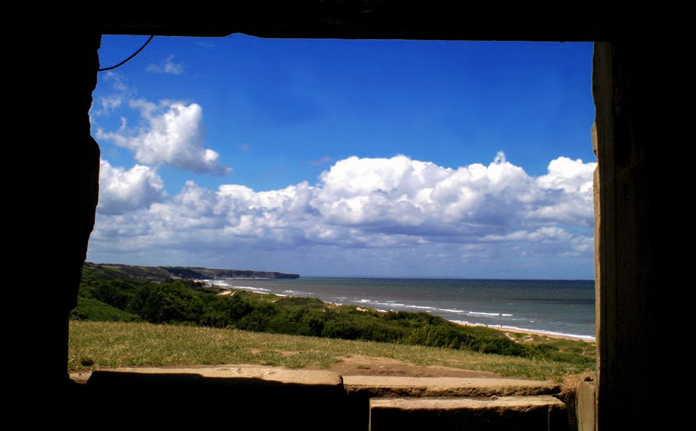 Omaha beach from bunker by dfbudd