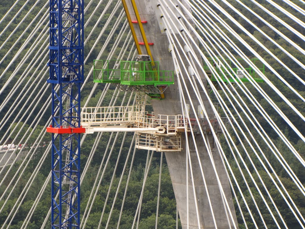 The new bridge, Térénez, detail by Peter Johnson