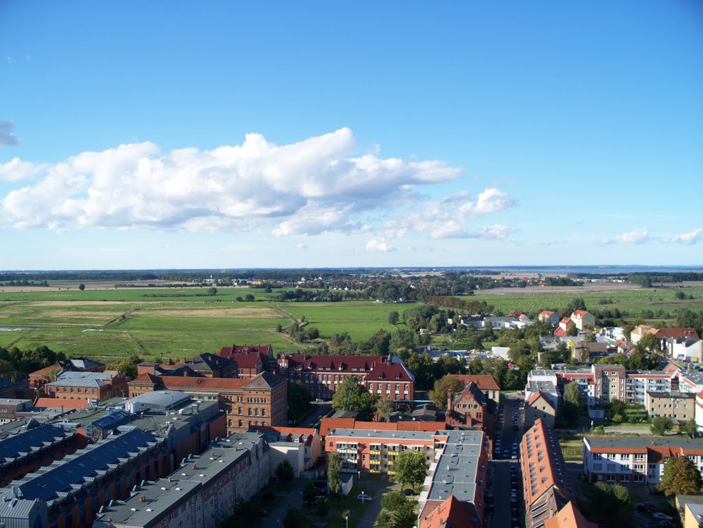 Greifswald vom Dom. Blickrichtung Nord by ceberus