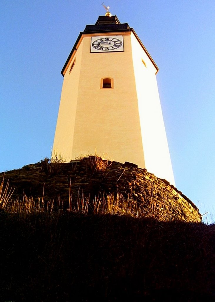 Oberes Schloss - Turm auf dem Felsen by W.Baumgarten