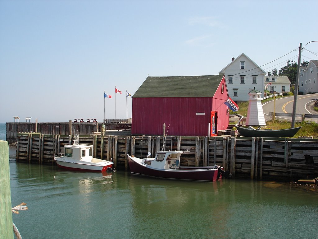 Halls Harbor fishing boats by mvrumrunner