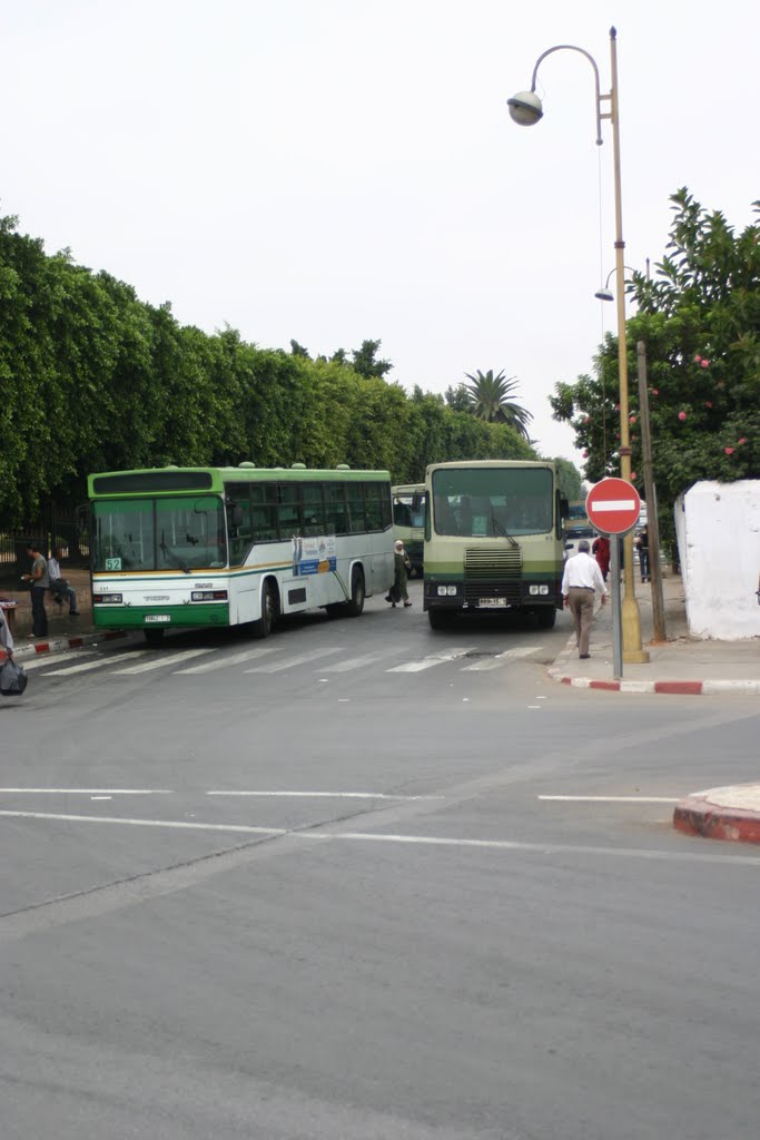 Bus HASSAN BUS ligne 52 et bus STHB ligne 58 terminus Al Alayoune [Rabat, Maroc] by mc-duff