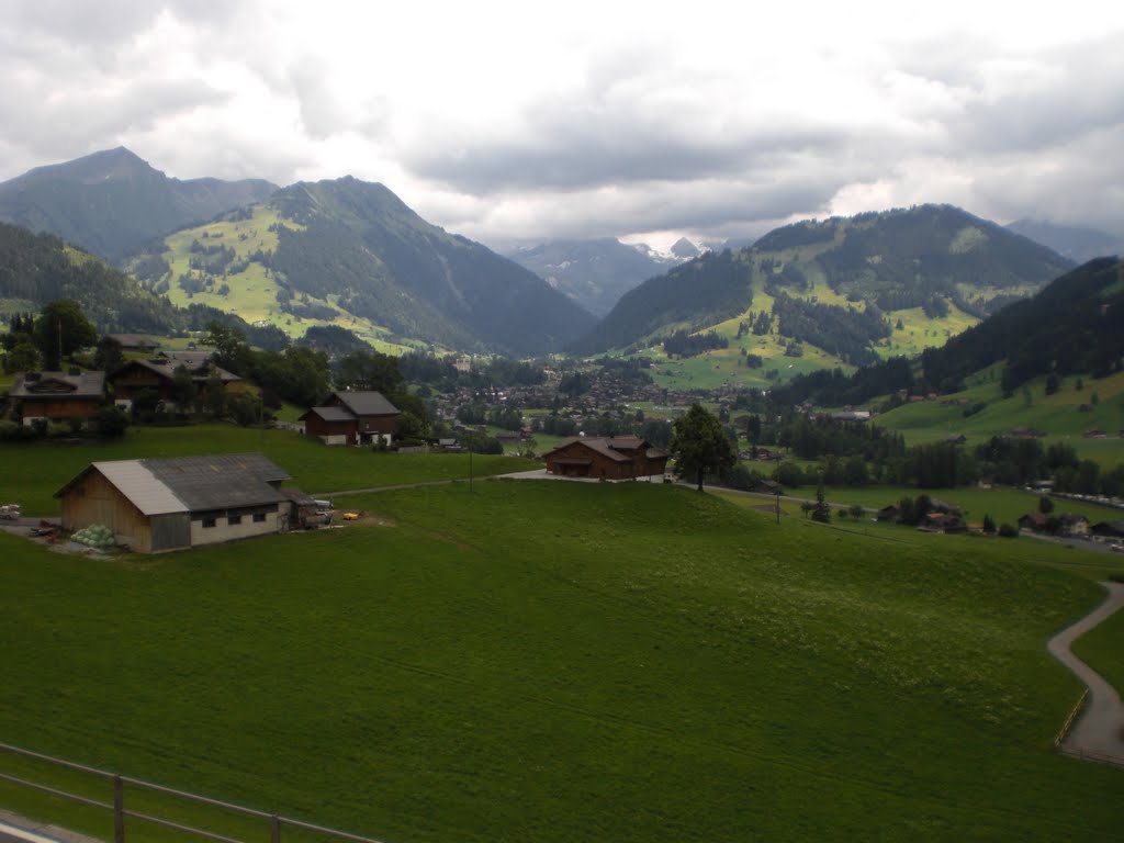 View back toward Gstaad by rogerking