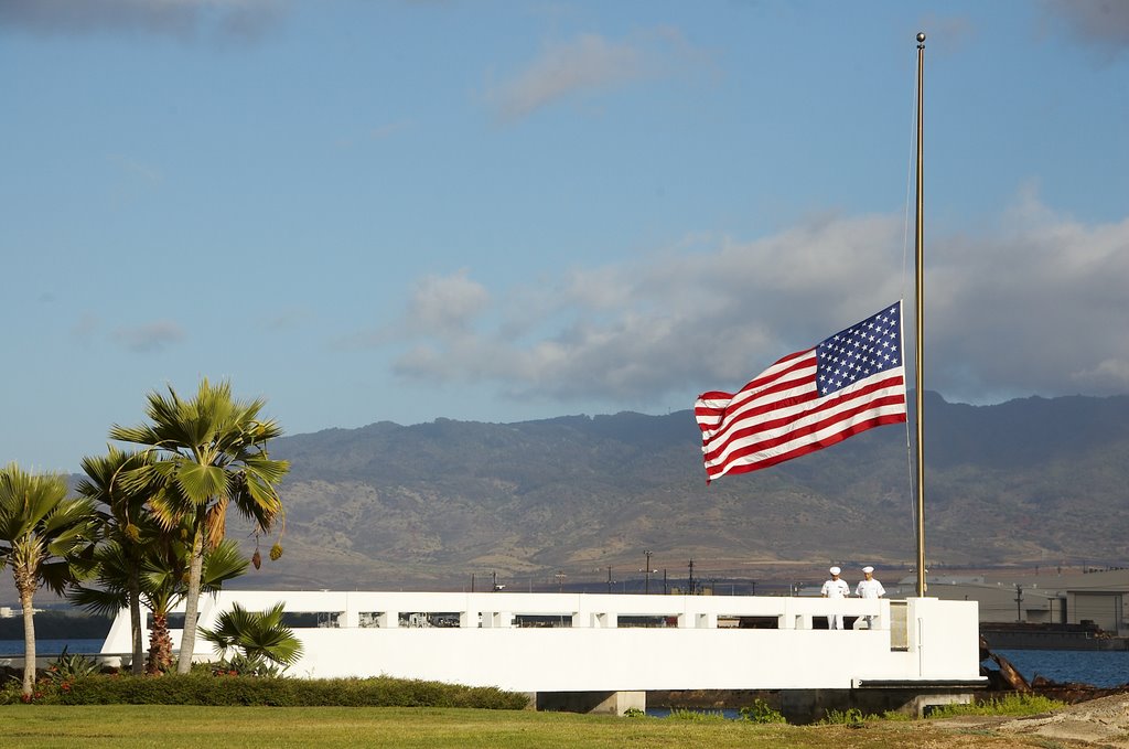 Flag at Half Mast - U.S.S. Utah Memorial by barishiman