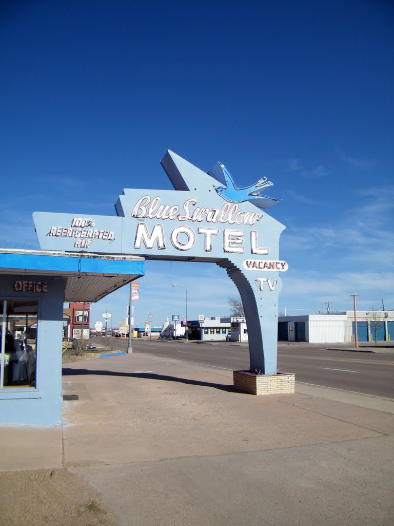 Blue Swallow Motel by roadtripstuff