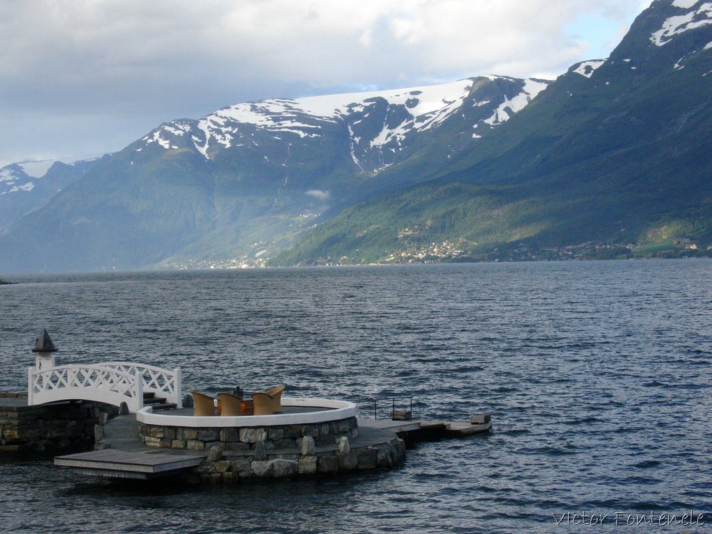 View from Ullensvang Hotel by Victor Fontenele