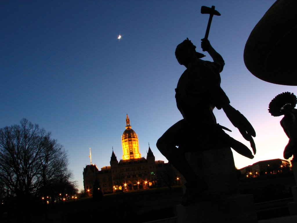 HARTFORD AT NIGHT - CONNECTICUT by HECTOR DUARTE