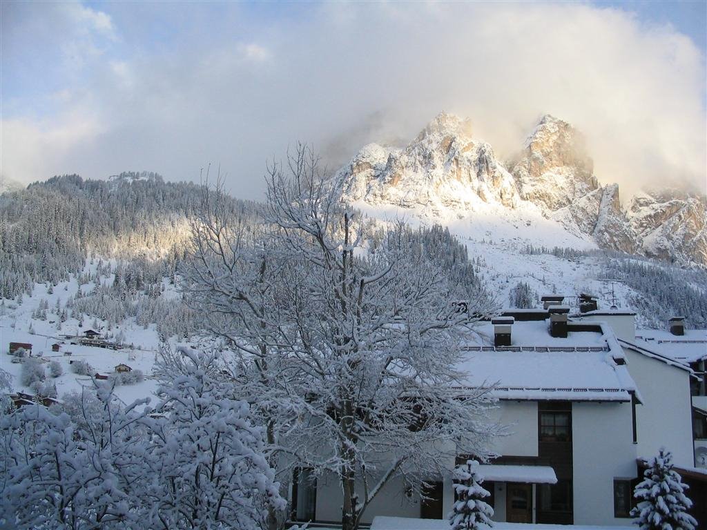 View from where we stayed at Ciasa de Munt, Corvara in Jan 2007 by Snowcat1