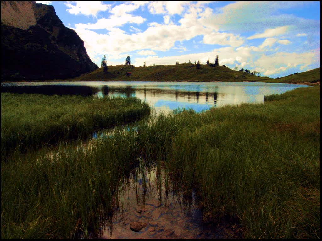 Abendstimmung am Gaisalpsee unter dem Rubihorn by Ali-babaa1001