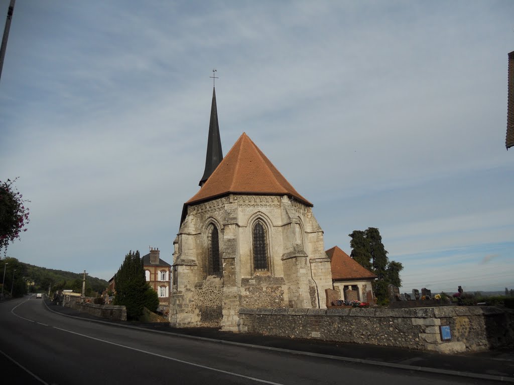 Eglise de Moulineaux. by Landry Lachèvre