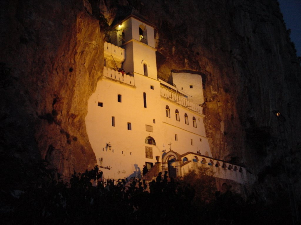 Ostrog Monastary in the mountain by Patrick van den Bigg…