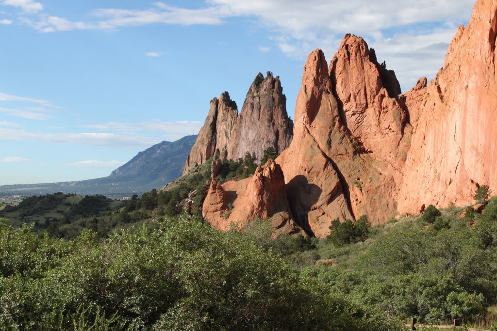 The Garden of the Gods with base of Pikes's Peak in background by Will Noble